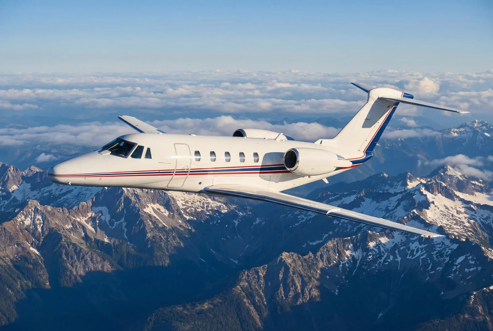 Citation 650 exterior in flight