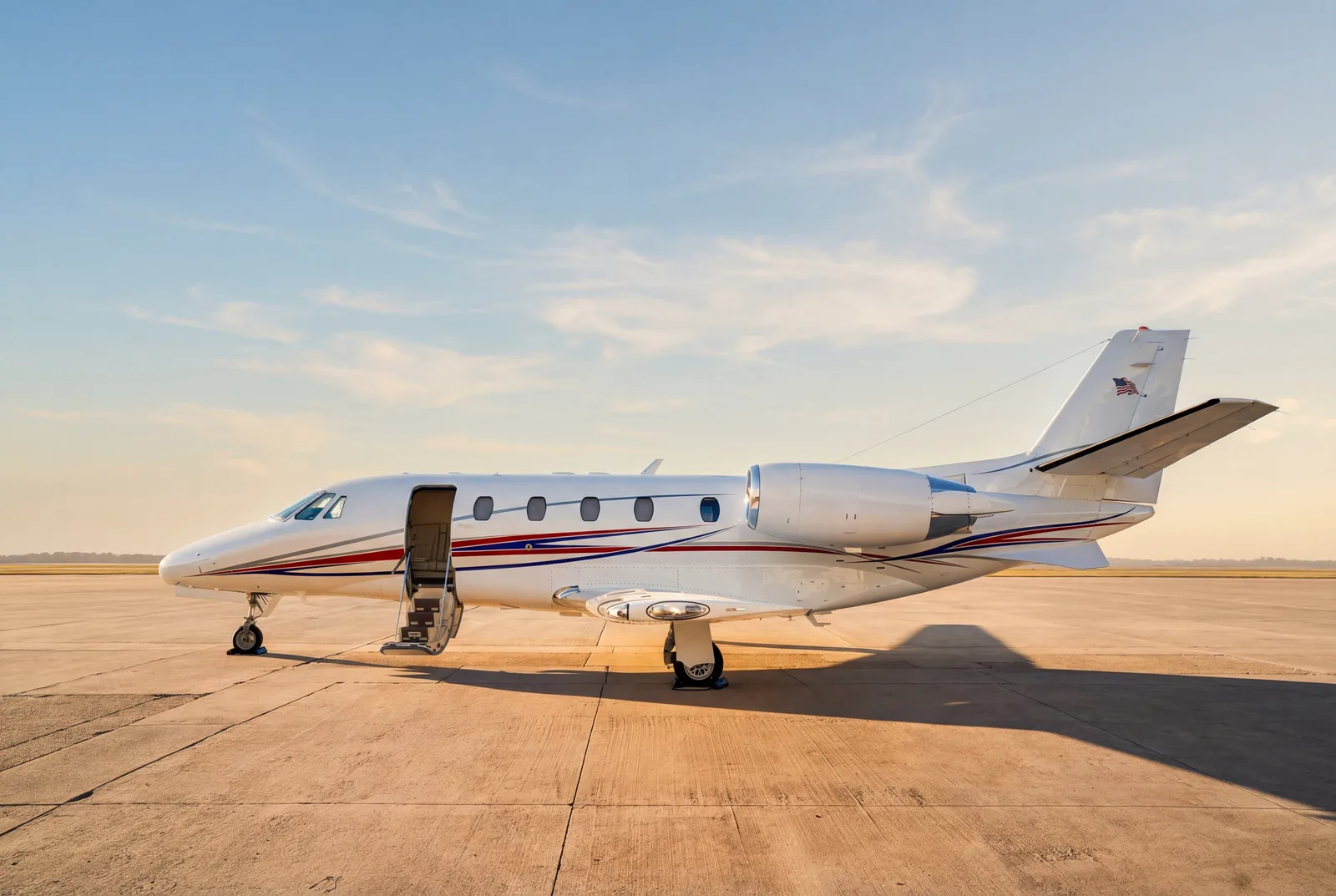 Citation XLS exterior on the ramp