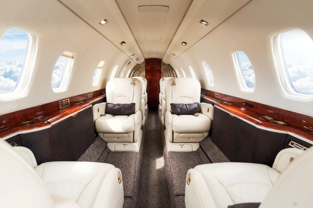 Citation X club seating arrangement